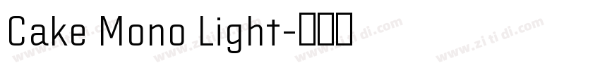 Cake Mono Light字体转换